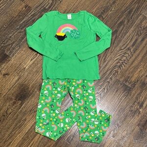 Gymboree St. Patrick’s Day Outfit with Rainbow and Shamrock